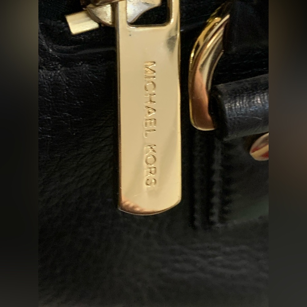 Michael Kors Leopard Calf Hair Tote Bag with Black Leather & Gold Accents - Picture 5 of 16